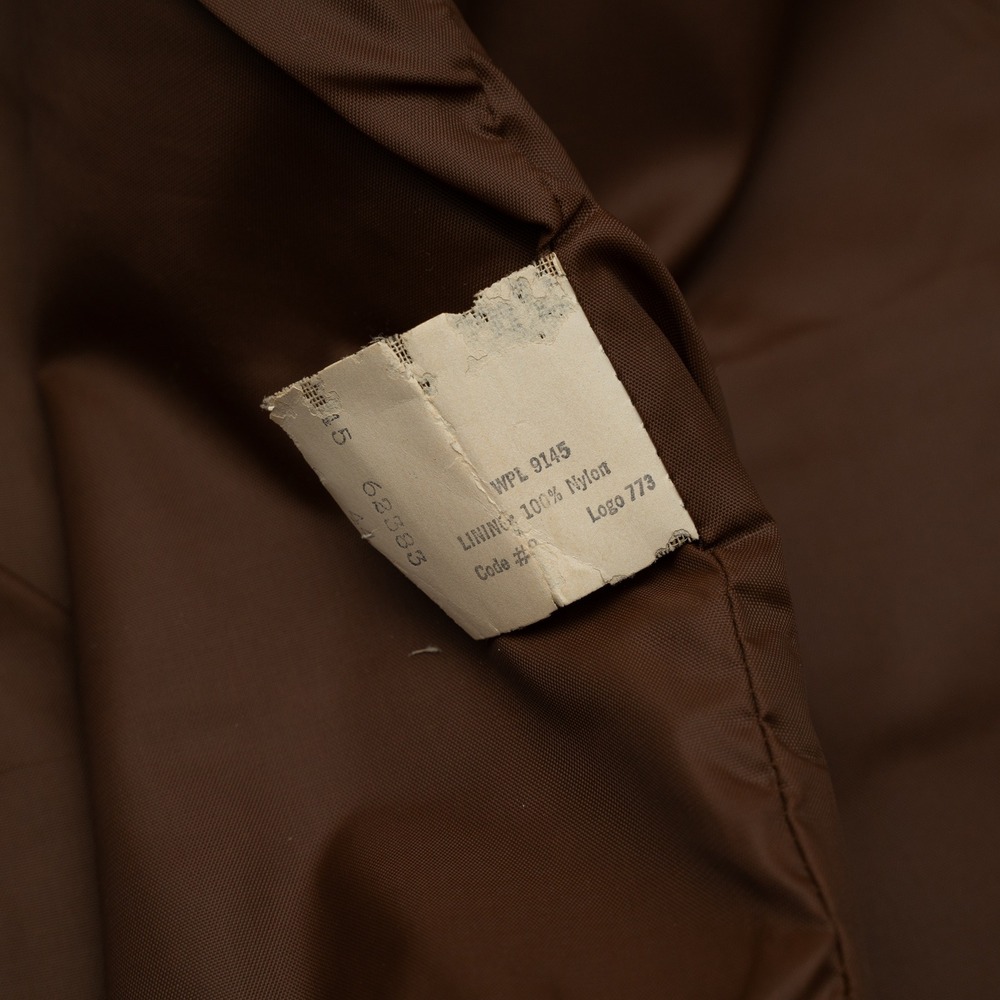 Vintage 70s 80s Sears Leather Shop Dark Brown Leather Vest 44 Reg Cowboy Western - Picture 7 of 9